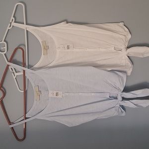 Two Loft tank tops